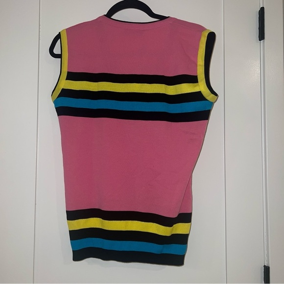 DANIELA DREI Pink Vest Top IT48 US14 UK16 XXL Sleeveless Made in Italy - Picture 7 of 7